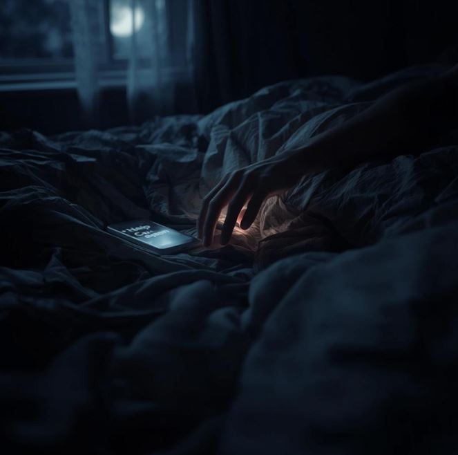 Krisen-Chat App Interface - Sofortige Verbindung mit Peers und Fachkräften